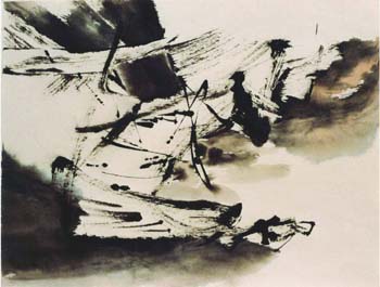 03 Vent 2000 Encre sur papier 54 x 70cm ( collection privee )